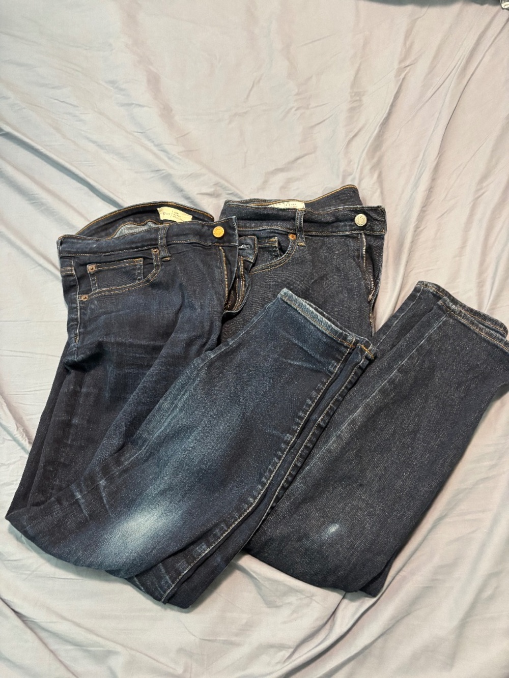 Bundle gap dark denim size 14 (32) skinny jeans
